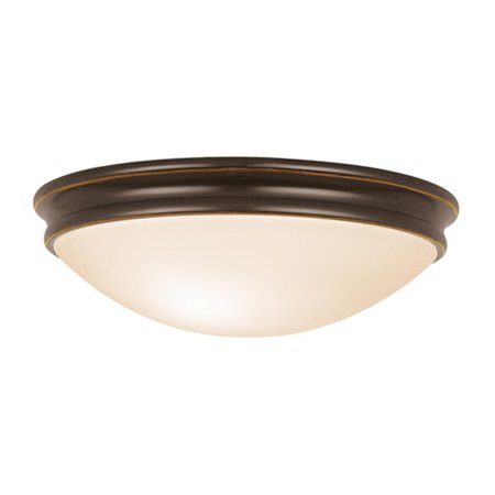 OR 20726LEDDLP-B-OPL 14 in. Atom LED Oil Rubbed Bronze Flush Mount Ceiling Light OR2191386